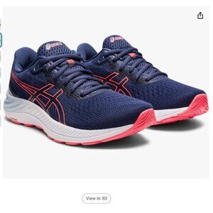 ASICS Women's Gel-Excite 8 Running Shoes - Thunder Blue/Blazing Coral - Size10